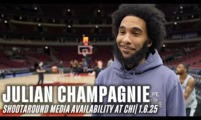 Julian Champagnie Nba Player Courtside