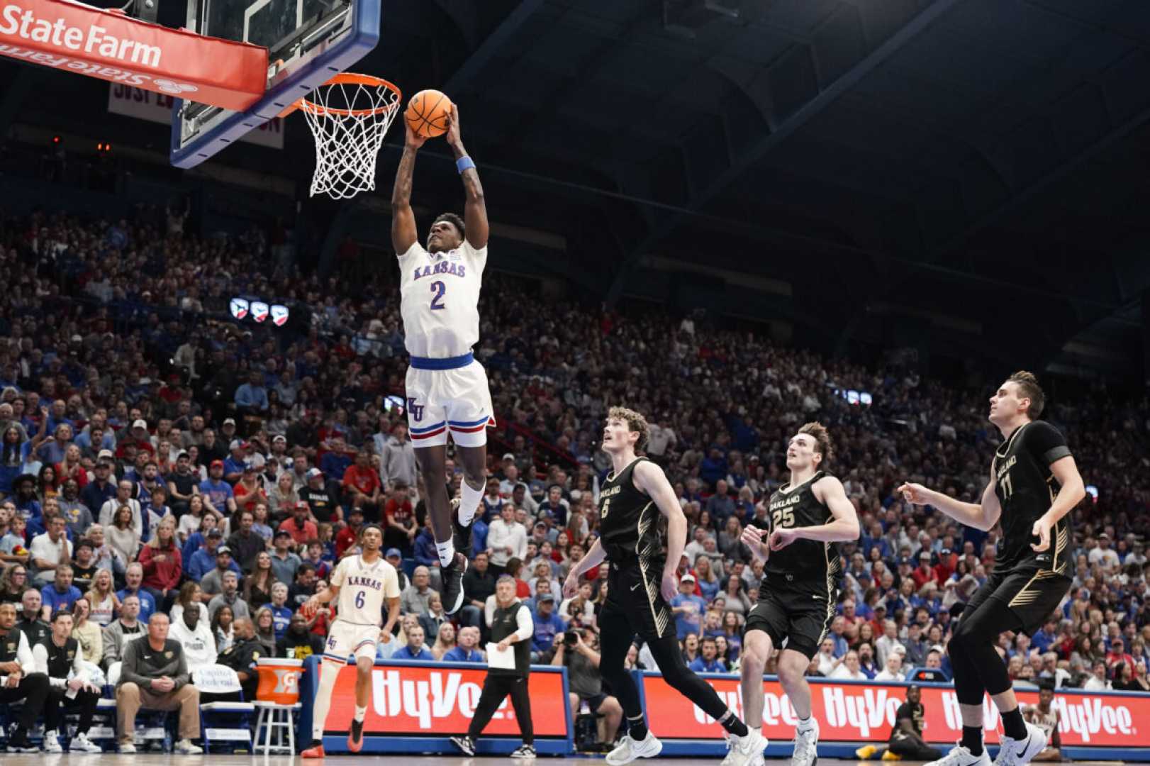 Kansas Basketball Game Action