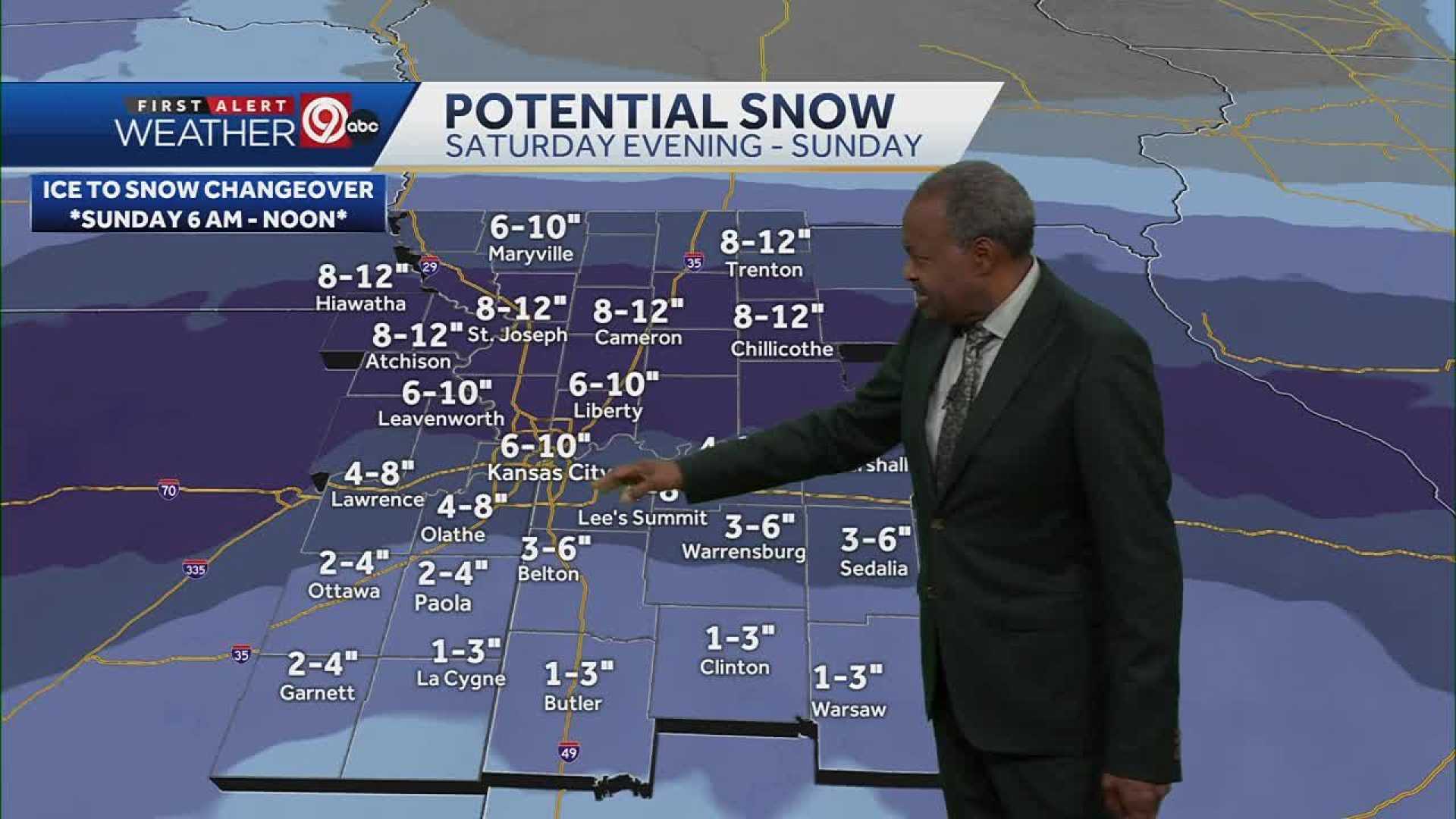 Kansas City Winter Storm Forecast Snow Ice