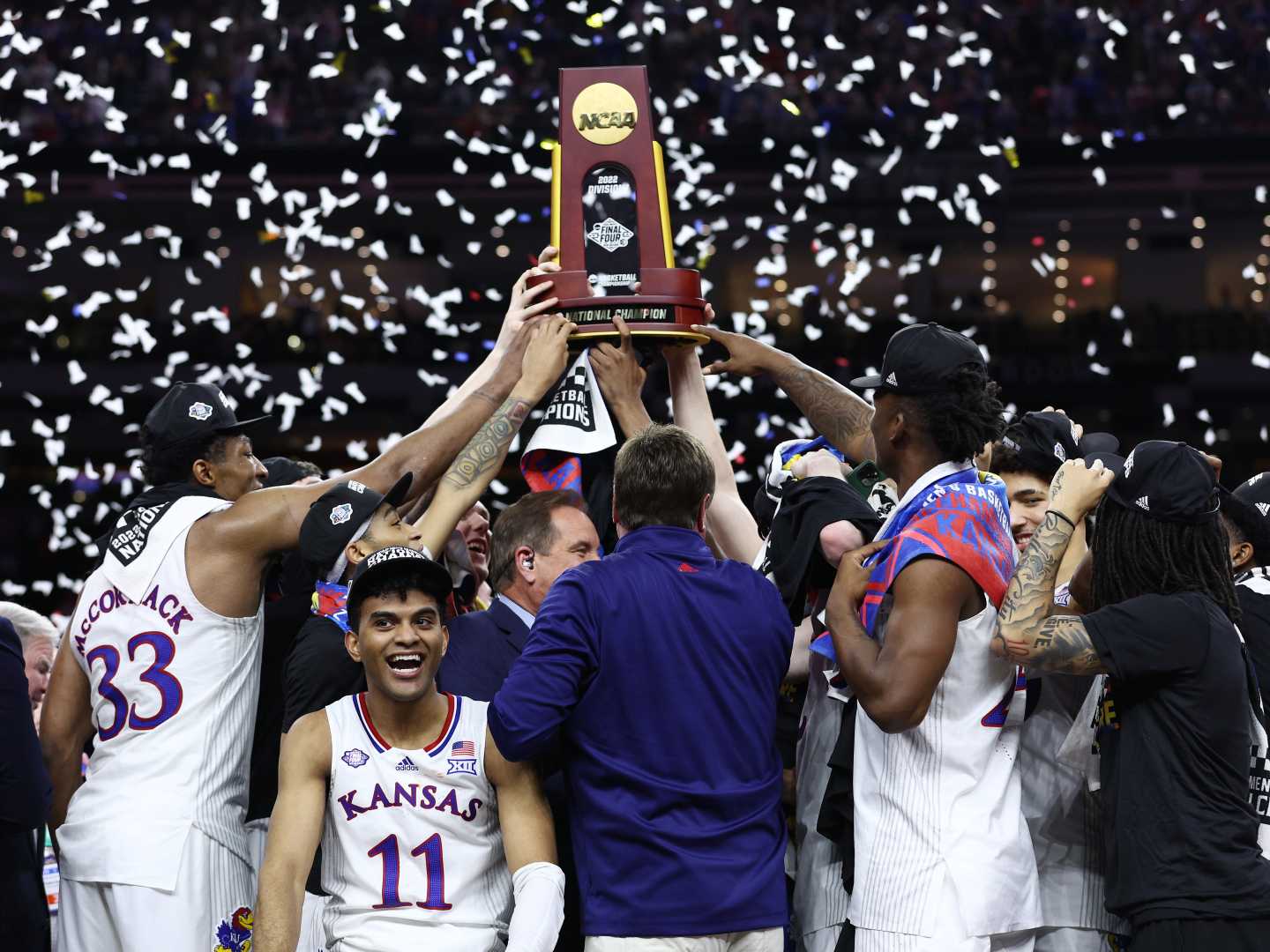 Kansas Jayhawks Basketball Victory Celebration