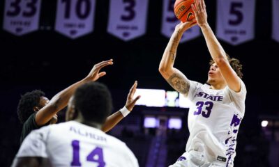 Kansas State Basketball Player Hawkins Game Action