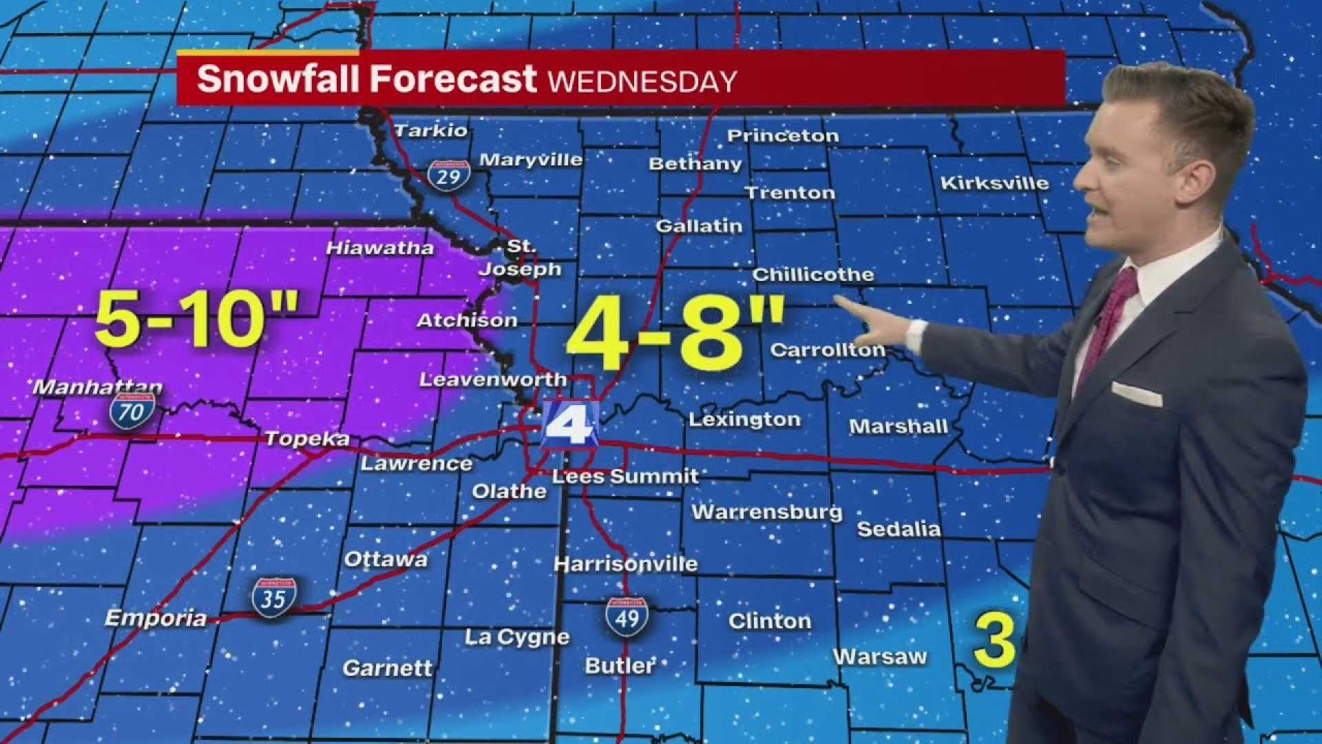 Kansas Winter Storm Snow Forecast February 2025