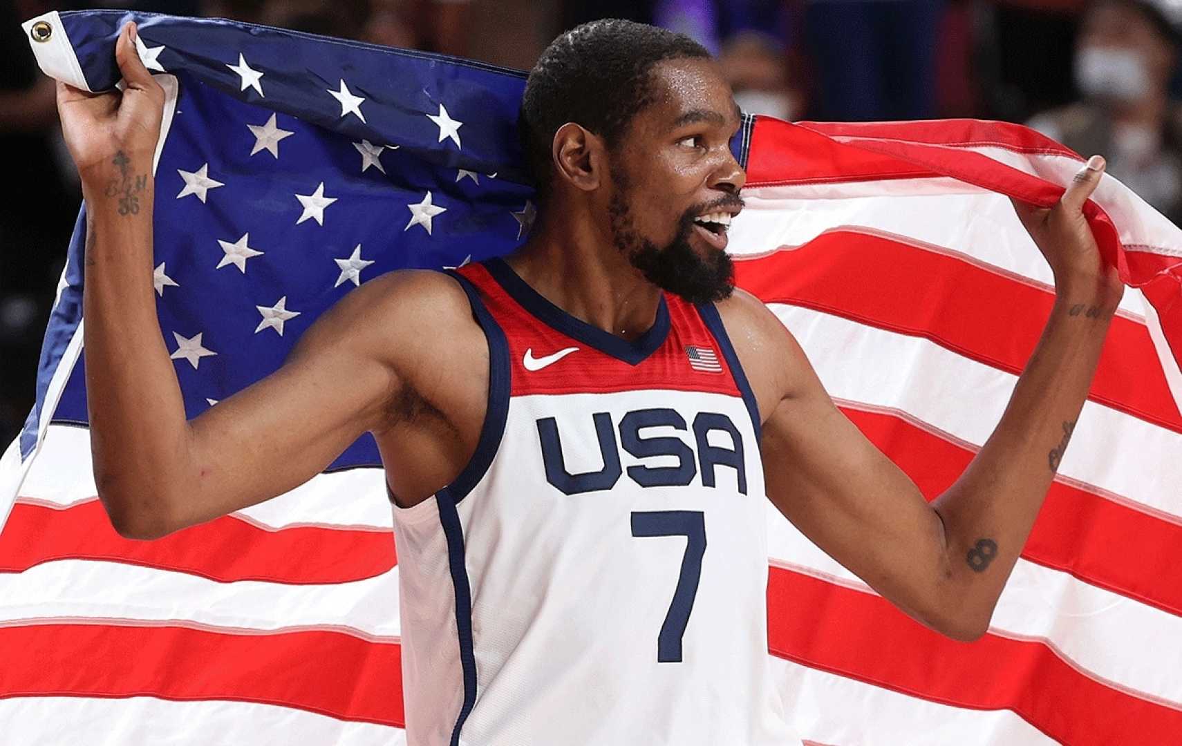 Kevin Durant Playing Basketball Olympics