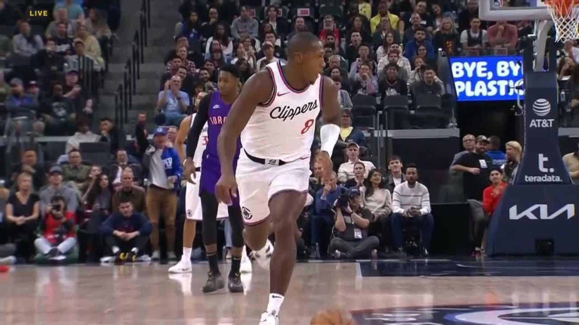 Kris Dunn Los Angeles Clippers Basketball Action