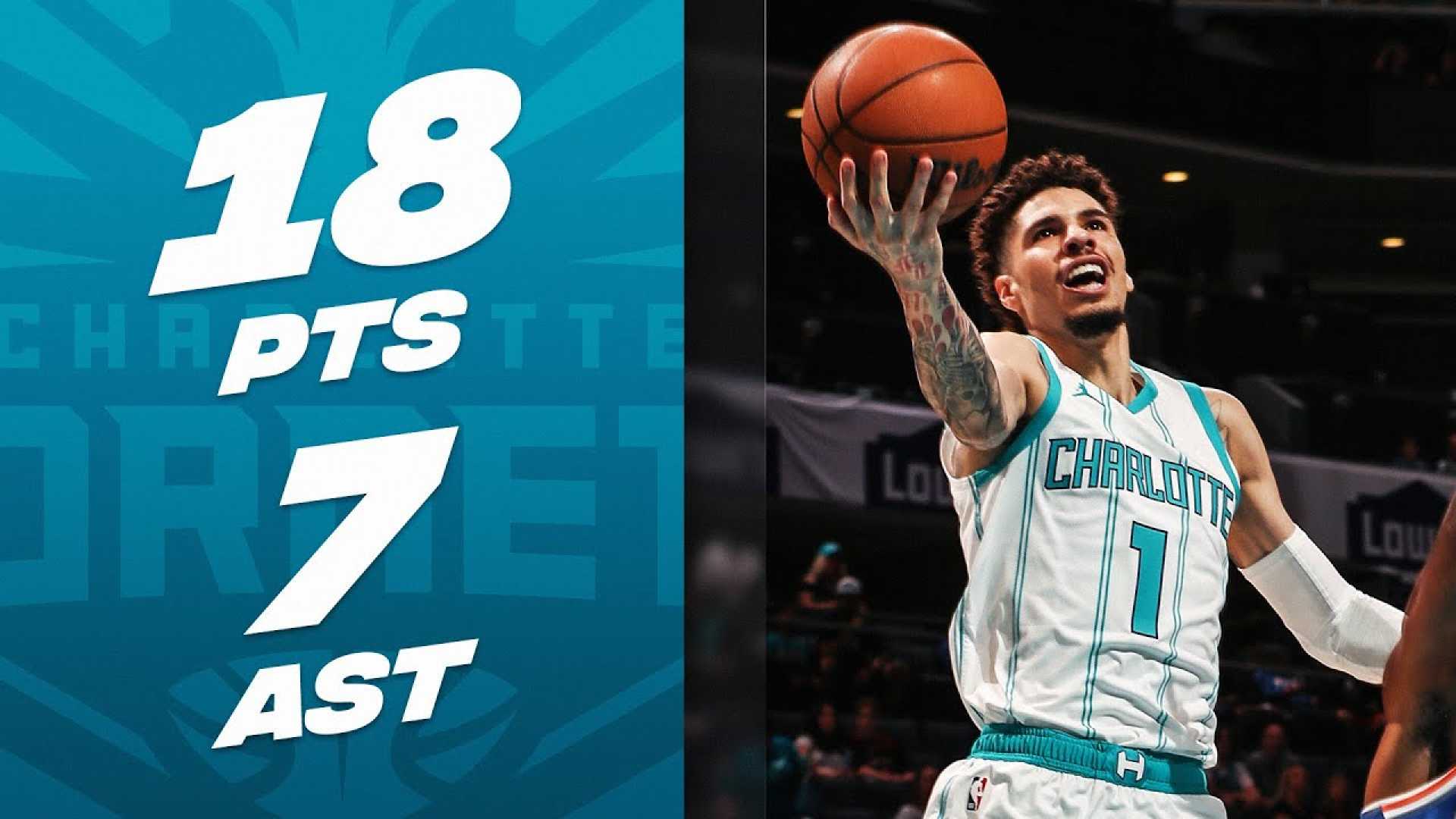 Lamelo Ball Charlotte Hornets Game Action