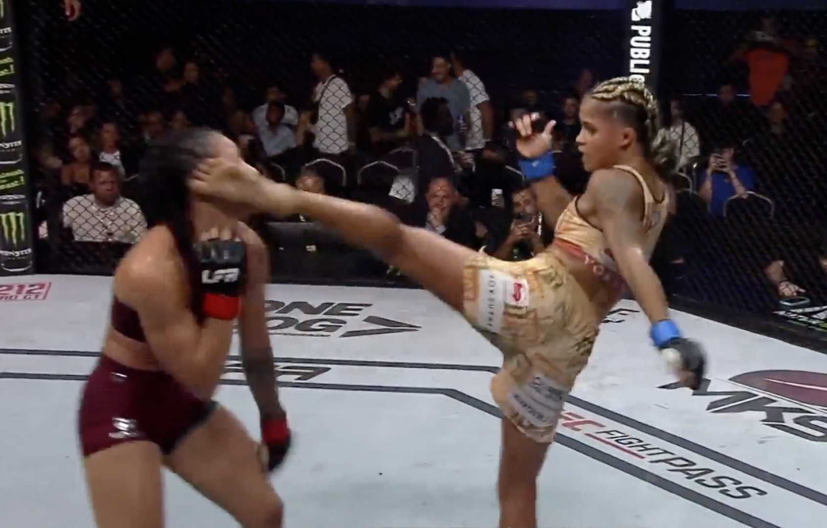 Lany Silva Head Kick Ko Victory Celebration Lfa Title