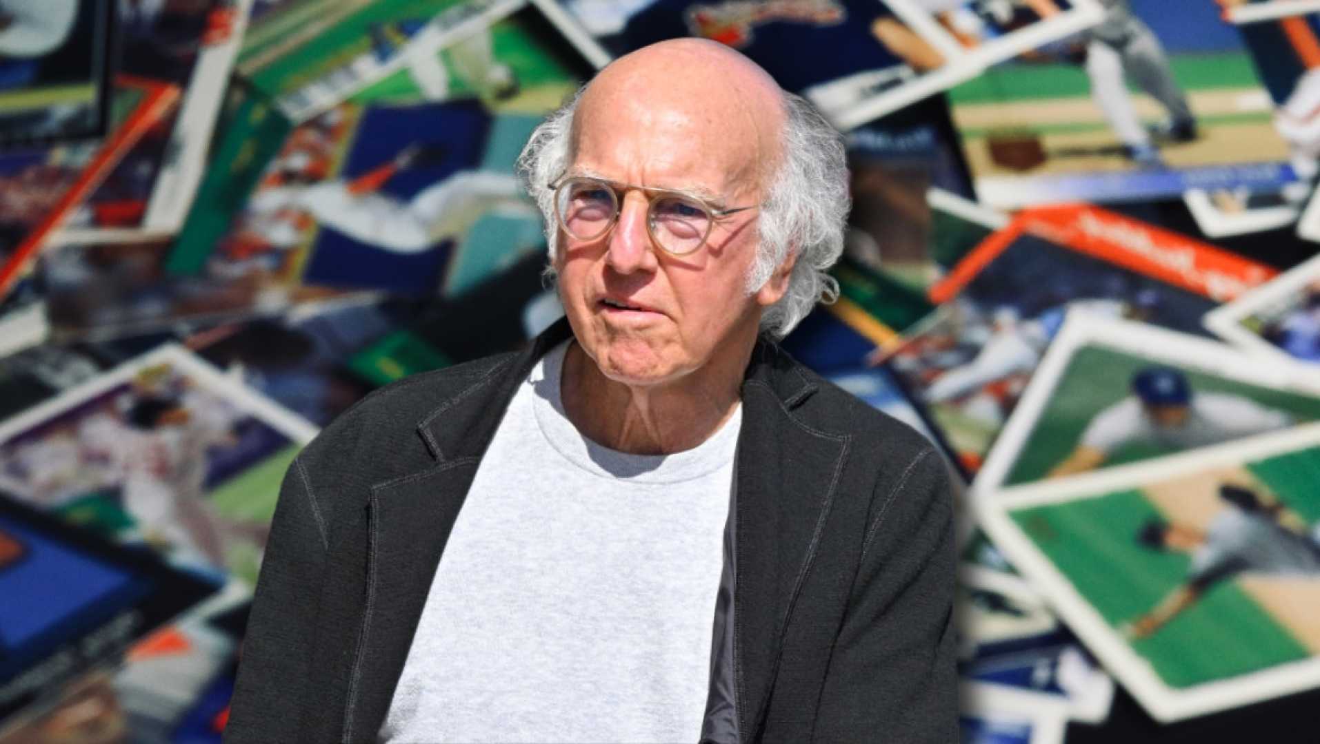 Larry David Autographed Baseball Card Topps