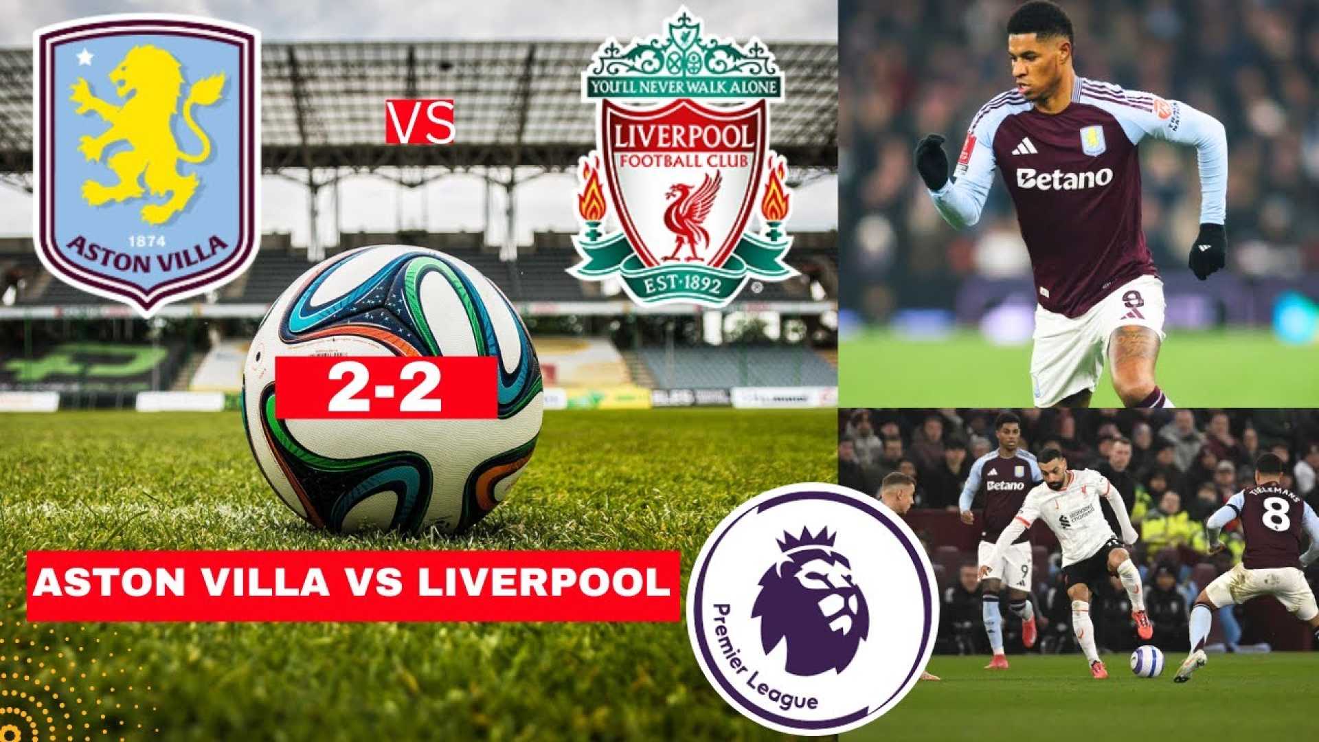 Liverpool Vs Aston Villa Premier League Match