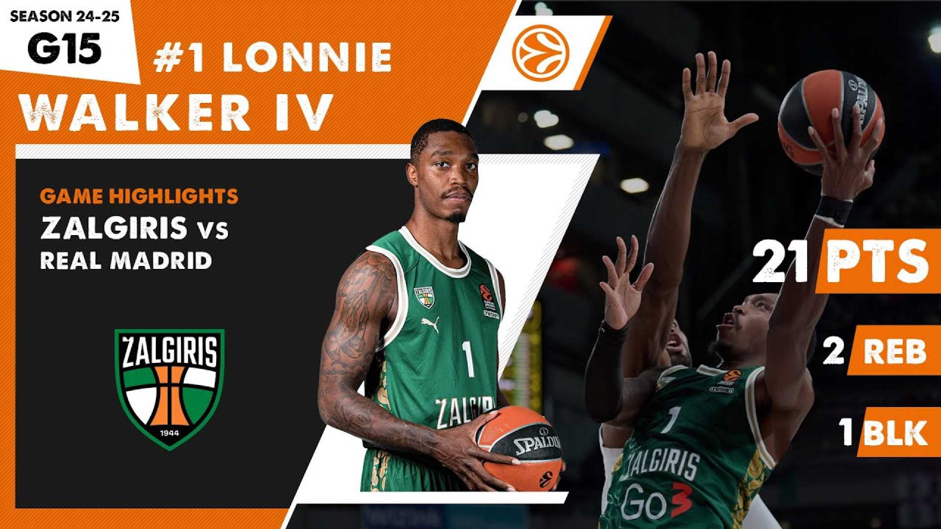 Lonnie Walker Iv Euroleague Zalgiris Kaunas