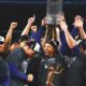 Los Angeles Dodgers Players Celebrating World Series Victory