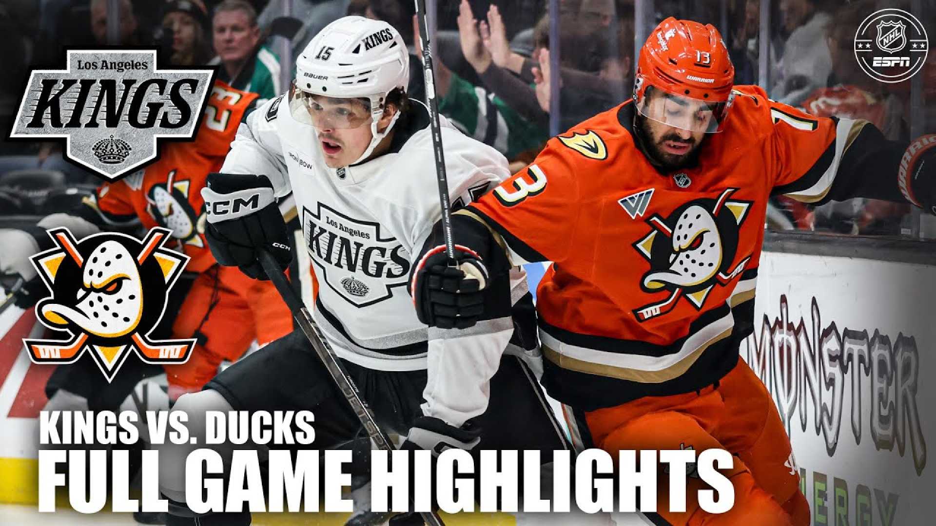 Los Angeles Kings Vs Anaheim Ducks Game Highlights