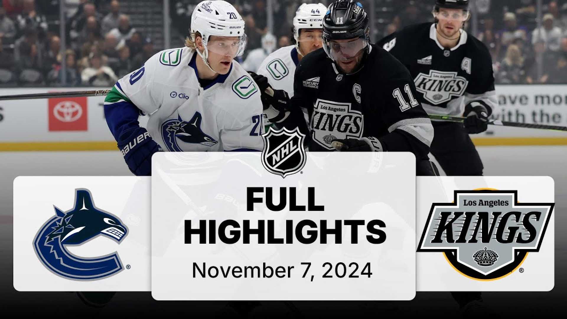 Los Angeles Kings Vs Vancouver Canucks Hockey