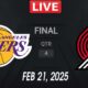 Los Angeles Lakers Vs Portland Trail Blazers February 2025