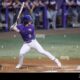 Lsu Baseball Players In Action At Alex Box Stadium