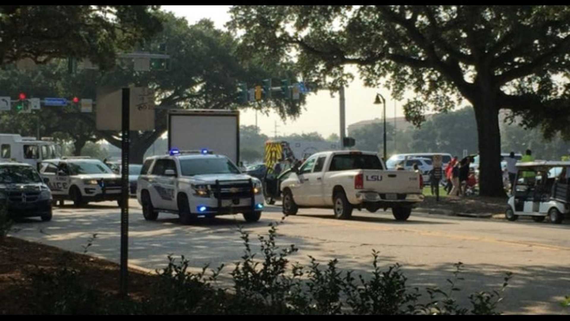 Lsu Campus Traffic Crash Aftermath