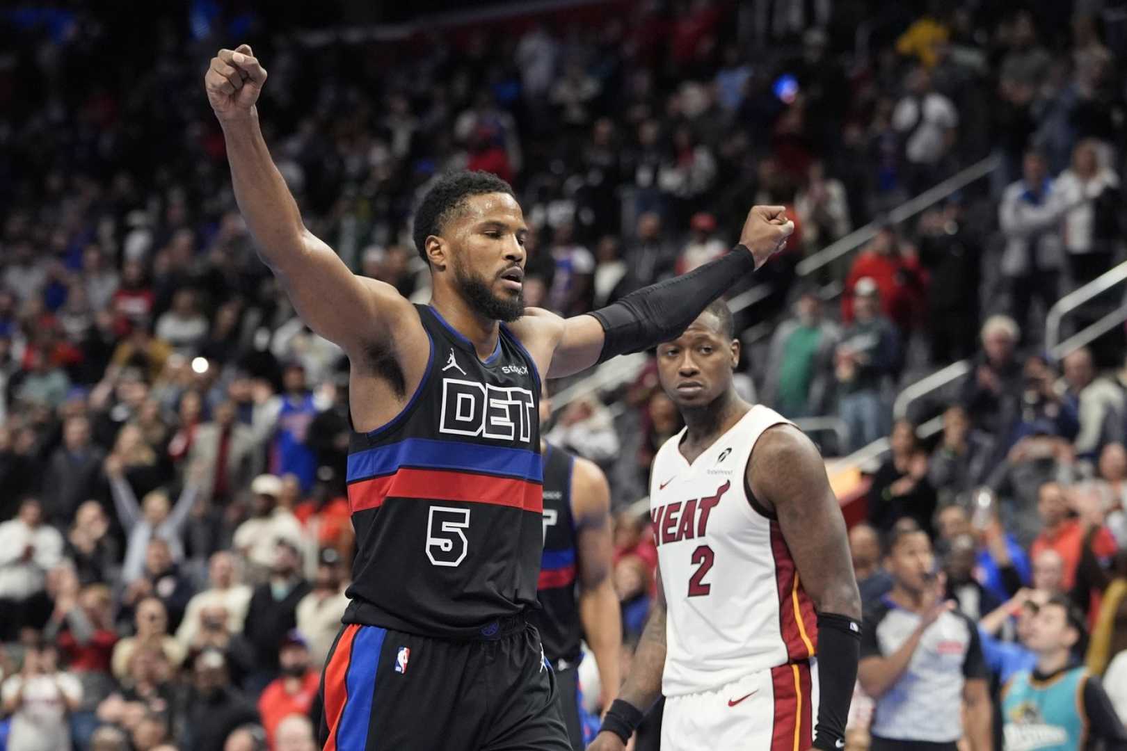 Malik Beasley Detroit Pistons Game Action