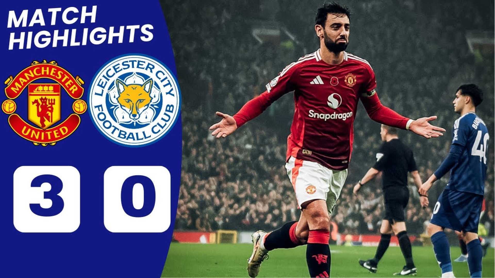 Man United Vs Leicester City Football Match