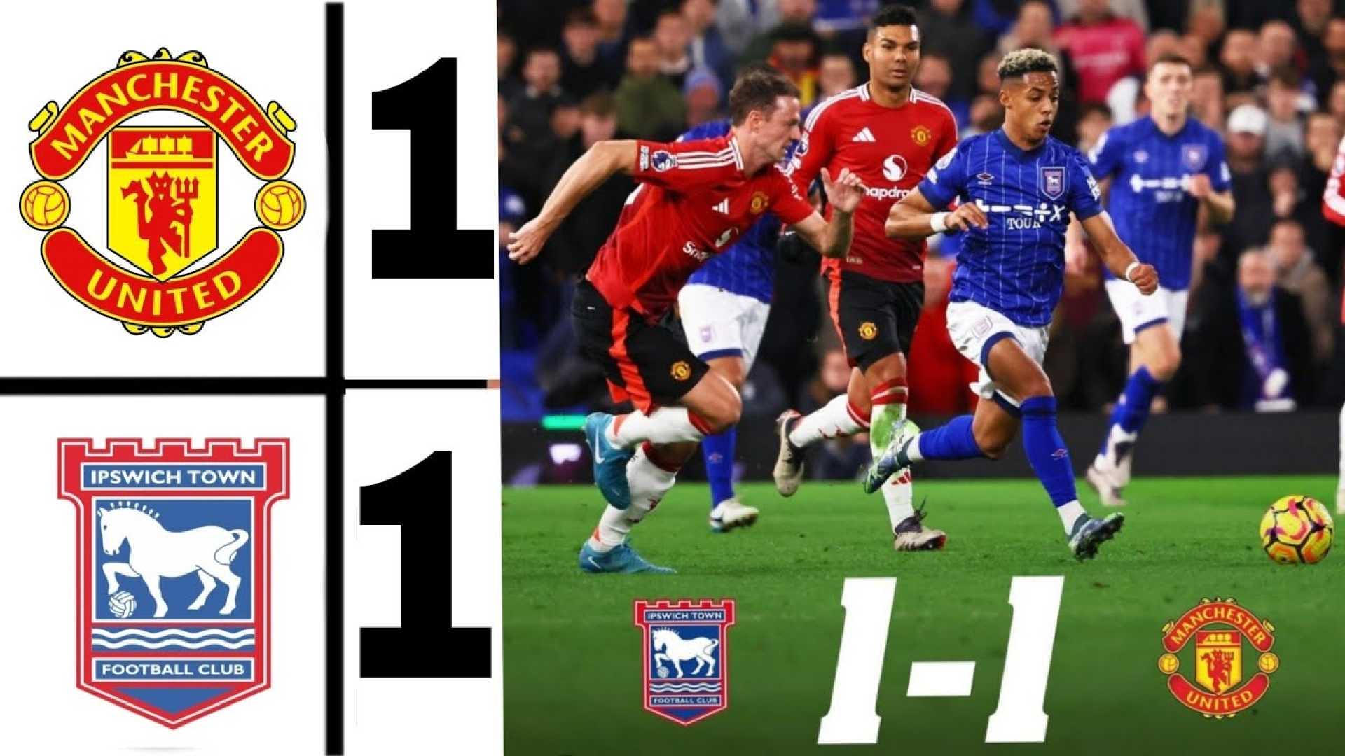 Manchester United Vs Ipswich Town Premier League