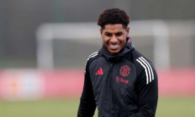 Marcus Rashford Aston Villa Training Session