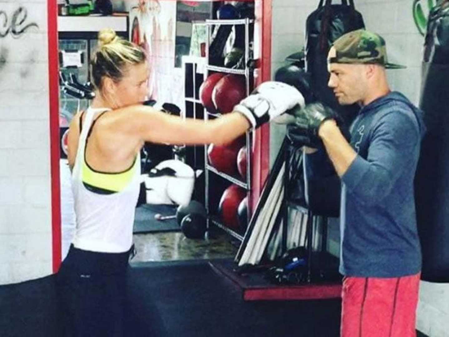 Maria Sharapova Boxing Training