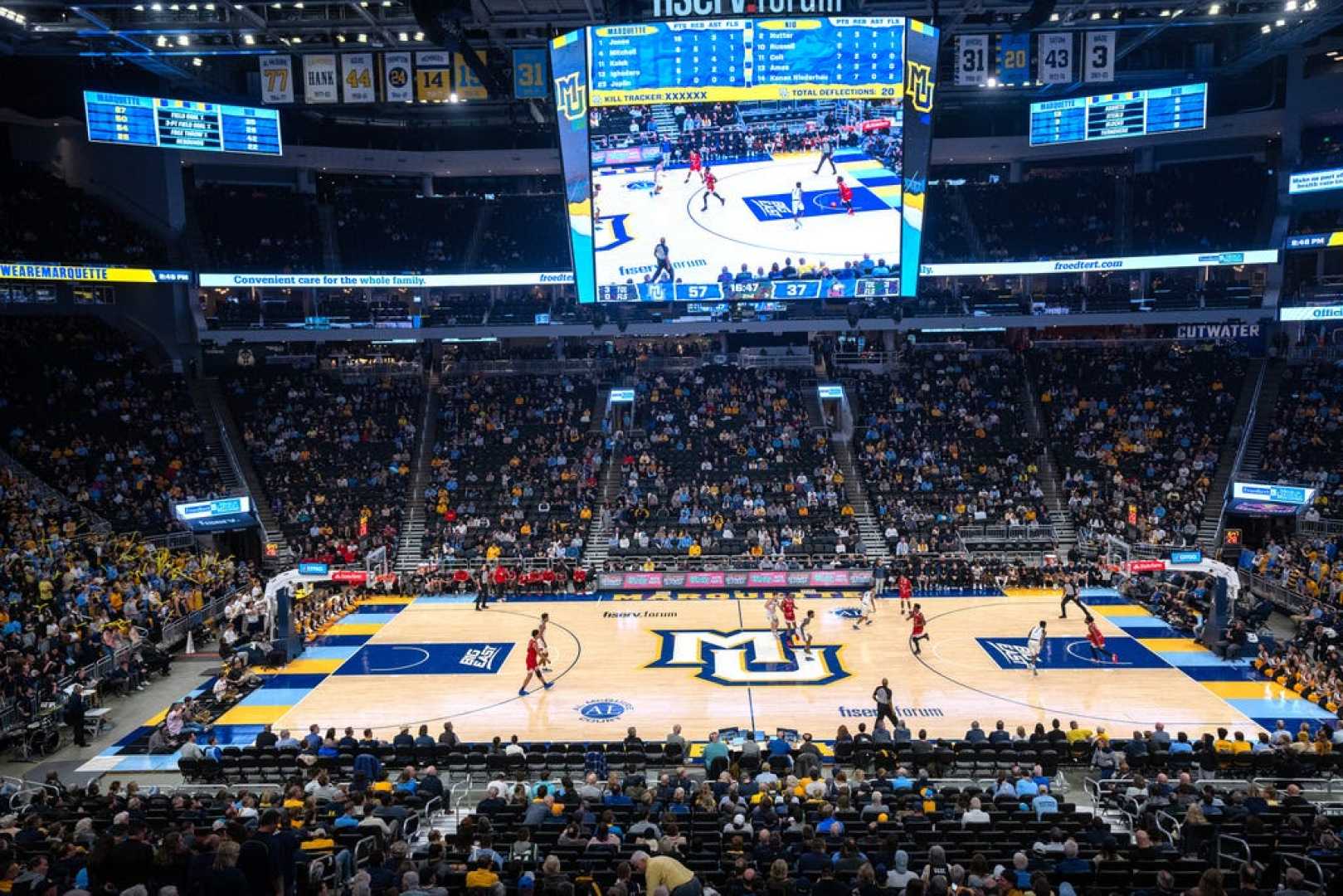 Marquette Basketball Game At Fiserv Forum