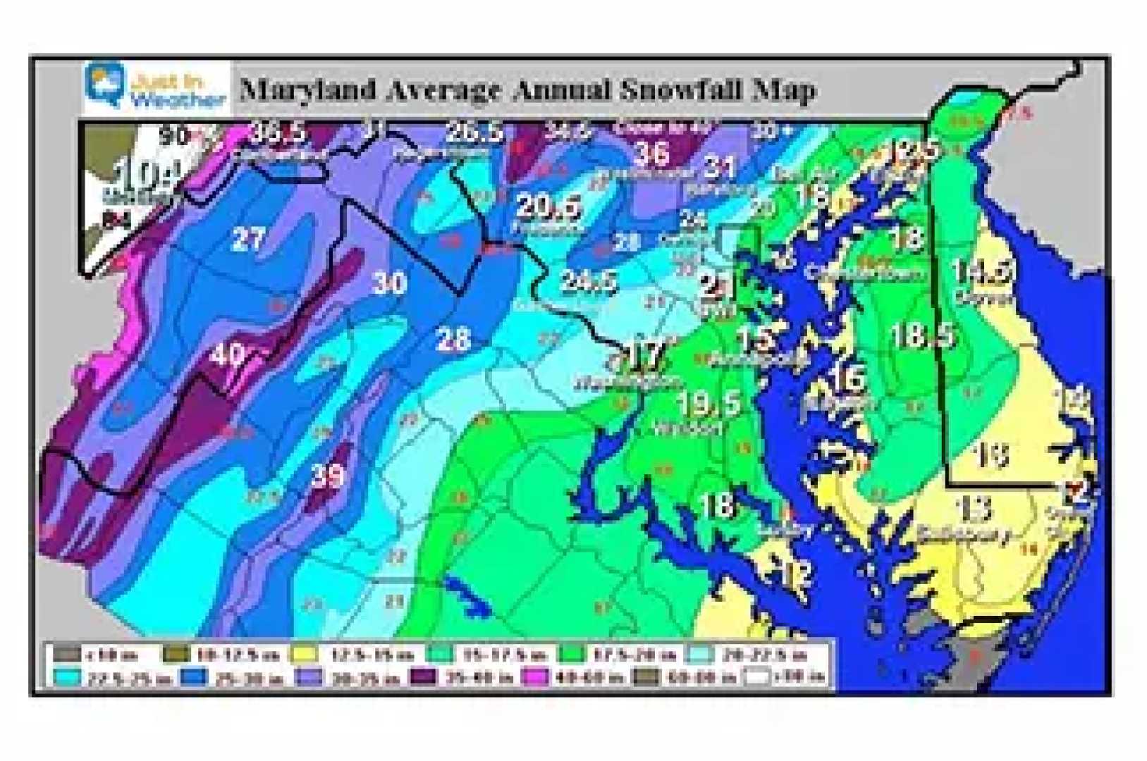 Maryland Winter Weather Snow Rain Forecast