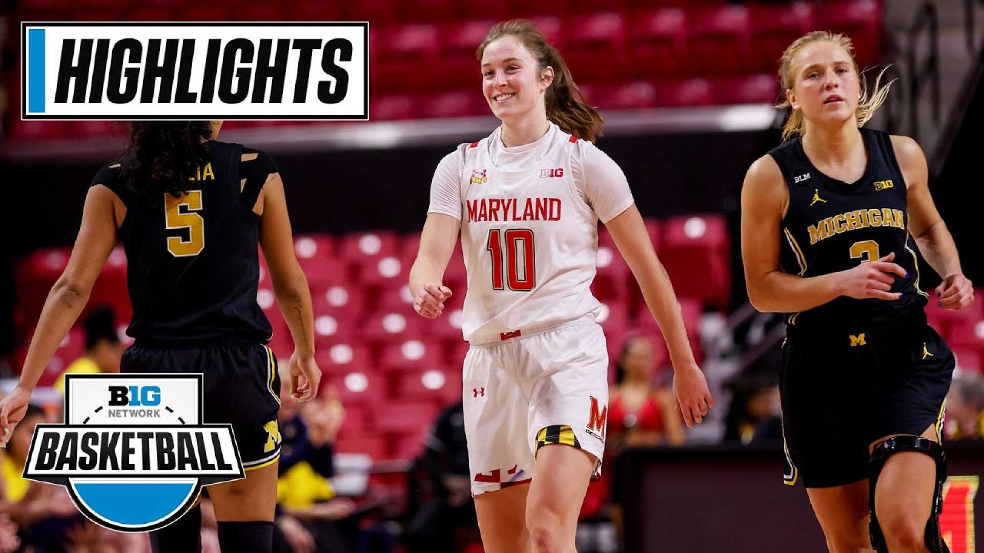 Maryland Women's Basketball Vs Michigan Women