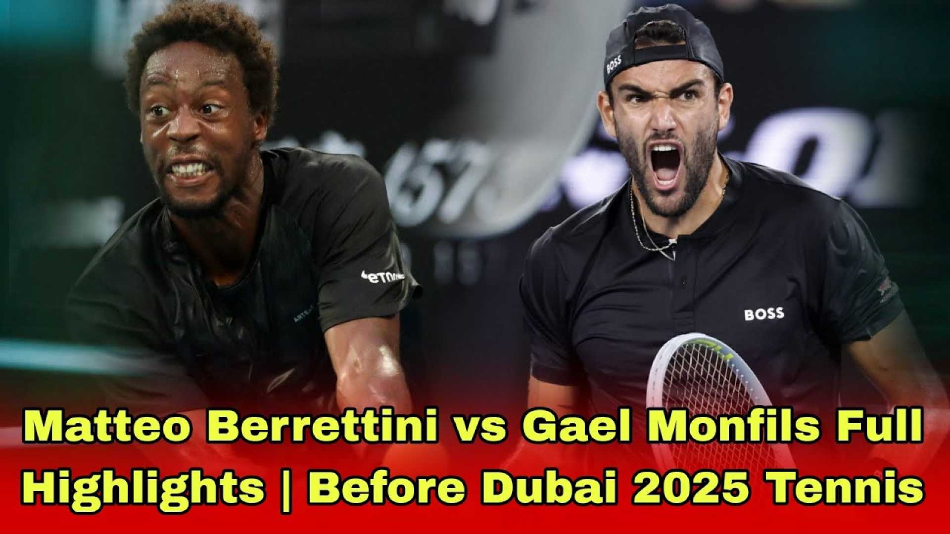 Matteo Berrettini Tennis Match Dubai