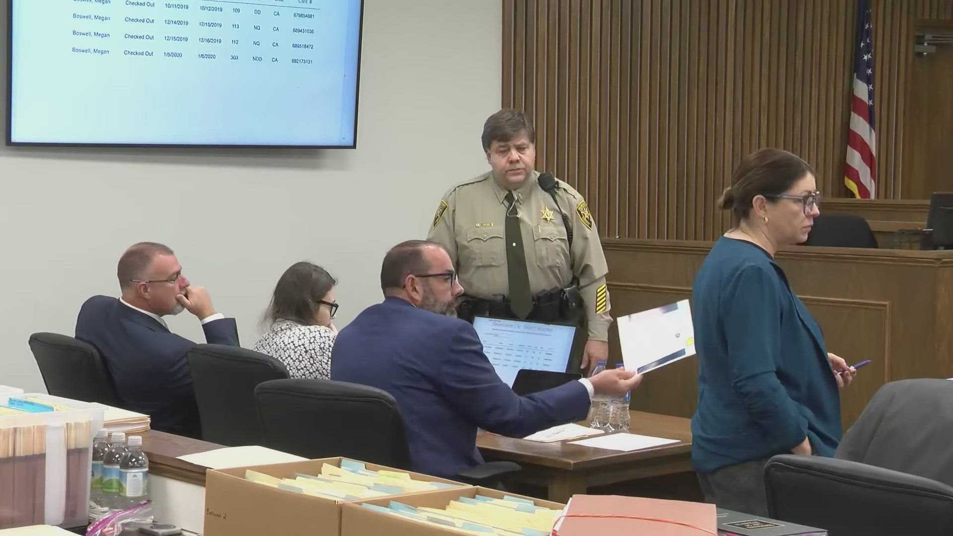 Megan Boswell Trial Courtroom Evidence