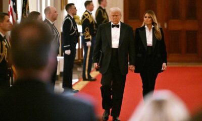 Melania Trump Tuxedo National Governors Association Dinner