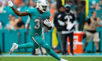 Miami Dolphins Raheem Mostert Action On Field