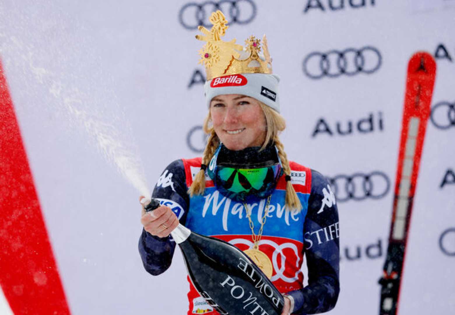 Mikaela Shiffrin Skiing World Cup Victory