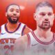 Mikal Bridges Block Nikola Vucevic Knicks Bulls