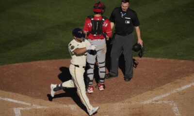 Milwaukee Brewers Vinny Capra Home Run Celebration