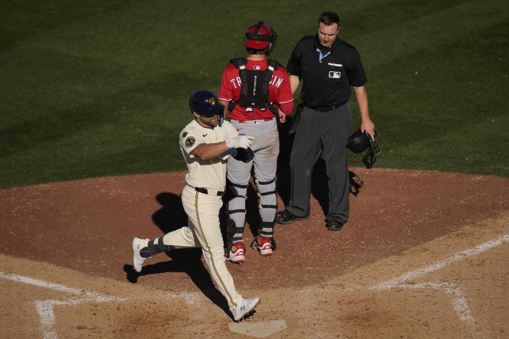 Milwaukee Brewers Vinny Capra Home Run Celebration