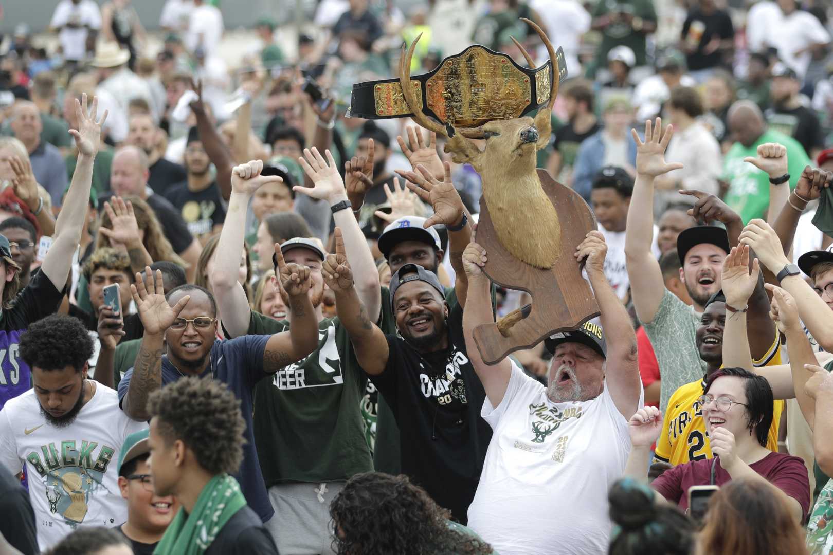 Milwaukee Bucks Players During Game Celebrations