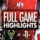 Milwaukee Bucks Vs Houston Rockets Basketball Game