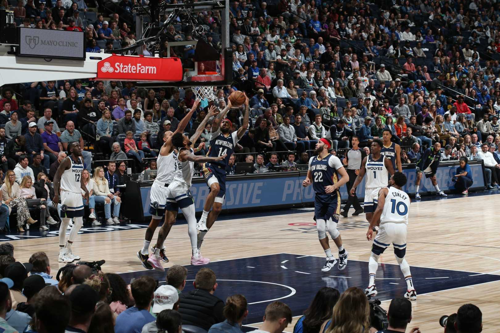 Minnesota Timberwolves Basketball Game Action