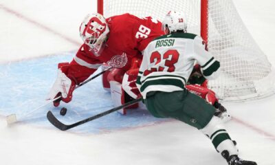 Minnesota Wild Vs Detroit Red Wings Game Action