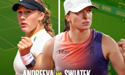 Mirra Andreeva Iga Swiatek Wta Dubai Match