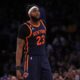 Mitchell Robinson New York Knicks Basketball Action