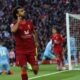 Mohamed Salah Celebrating Goal Liverpool Manchester City