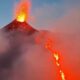 Mount Etna Eruption Lava Flow Sicily