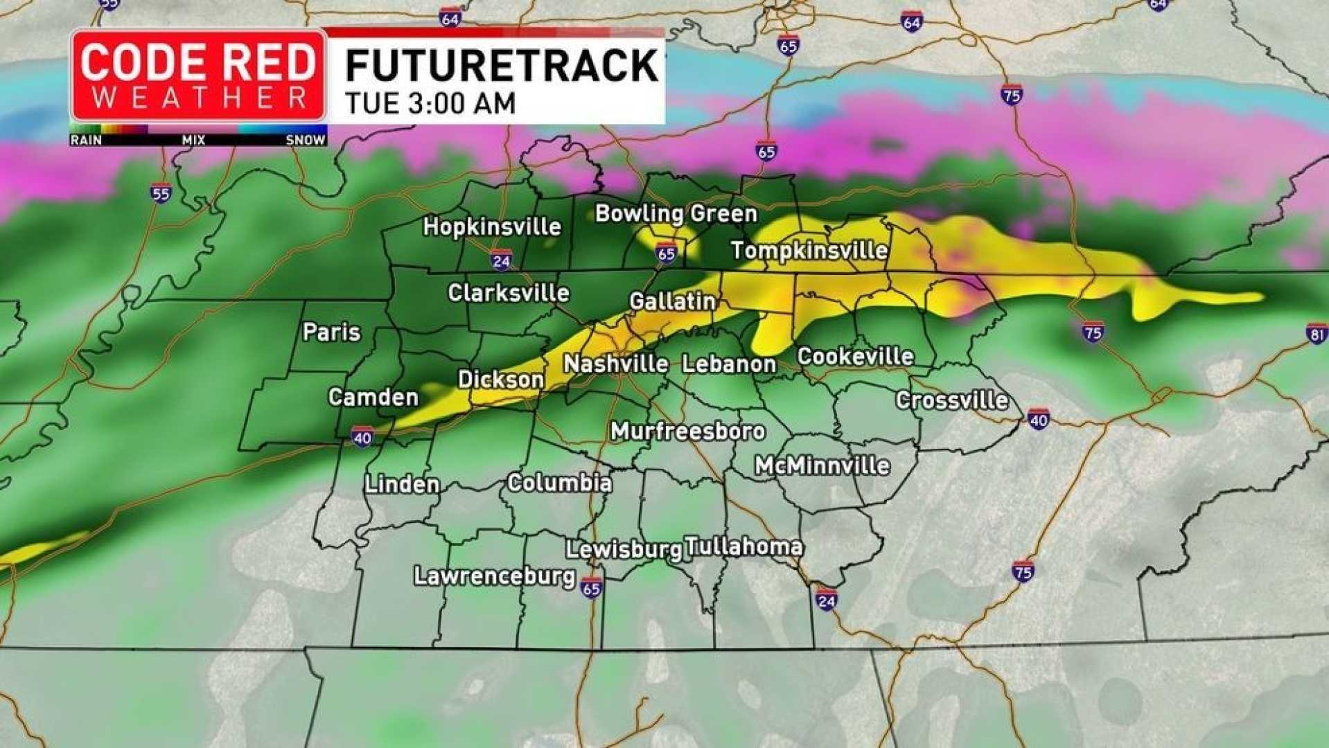 Nashville Weather Flooding Rain February 2025