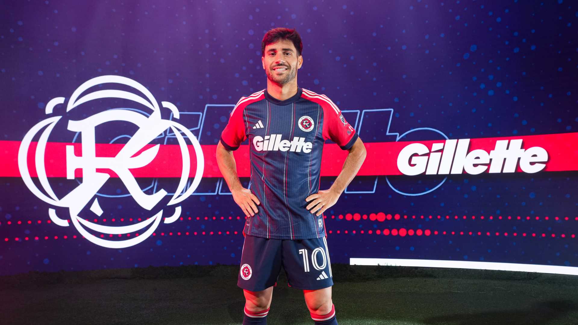 New England Revolution Jersey Sponsor Gillette