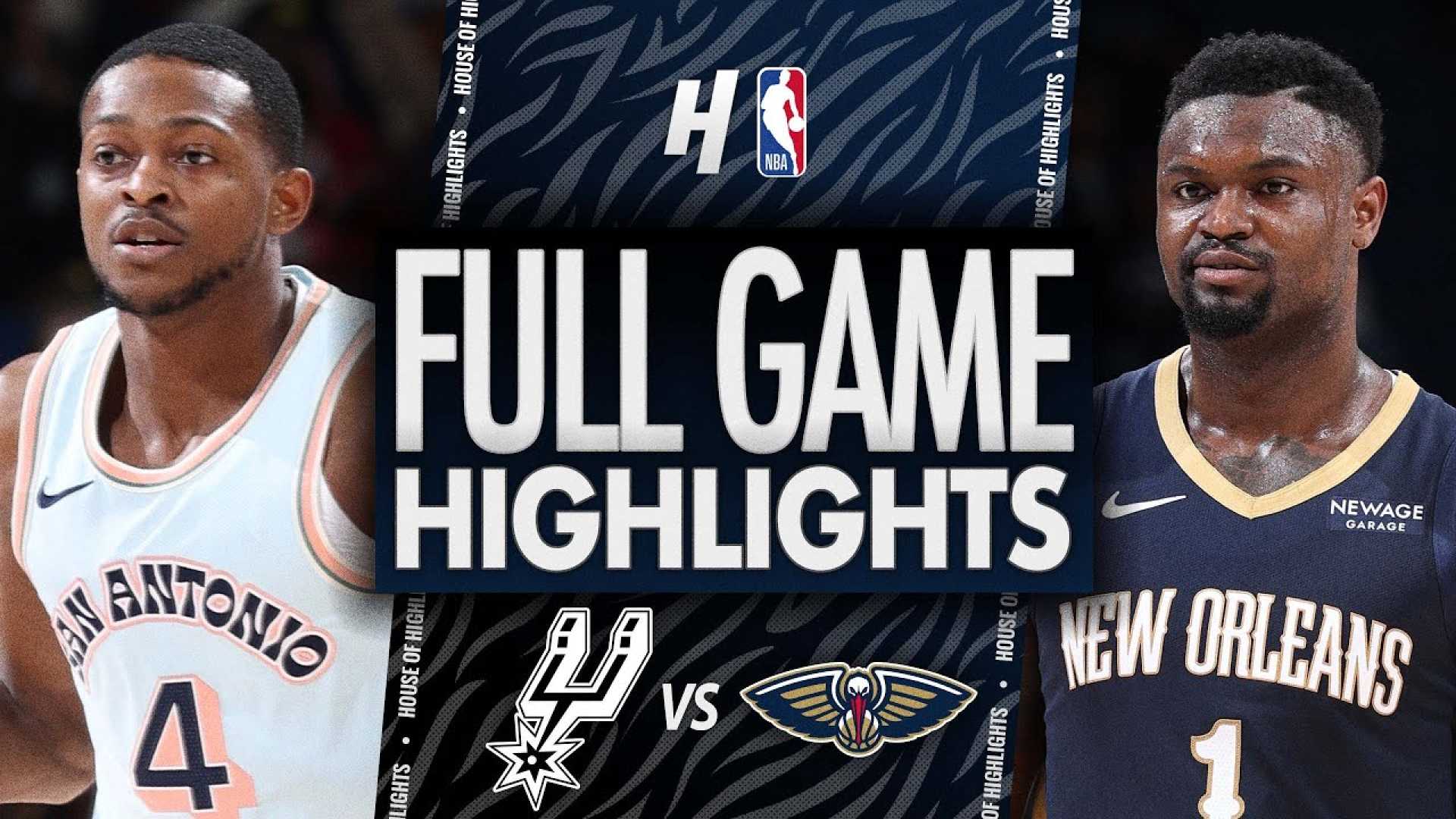 New Orleans Pelicans Vs San Antonio Spurs Nba Game