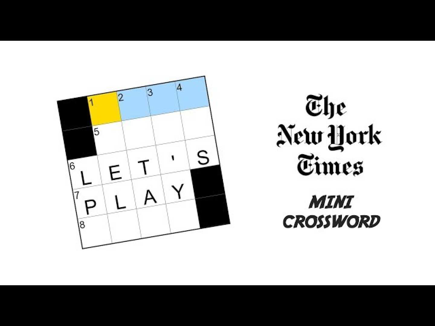 New York Times Mini Crossword Puzzle