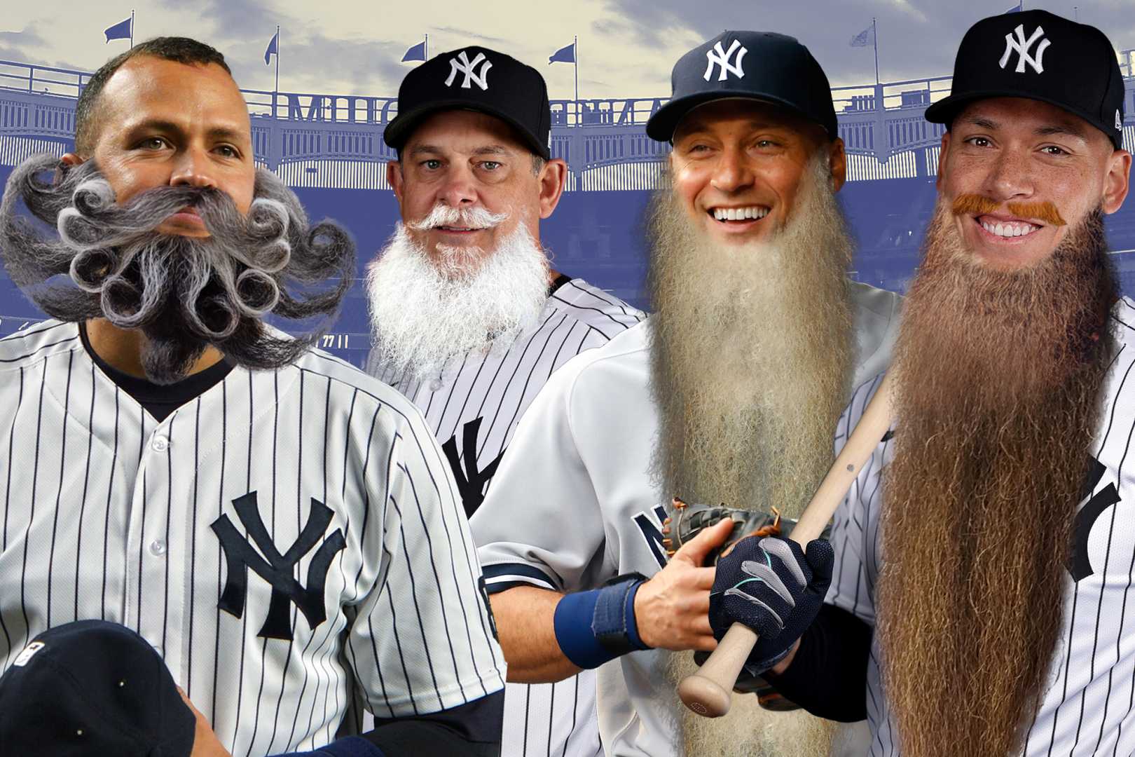 New York Yankees Players With Beards