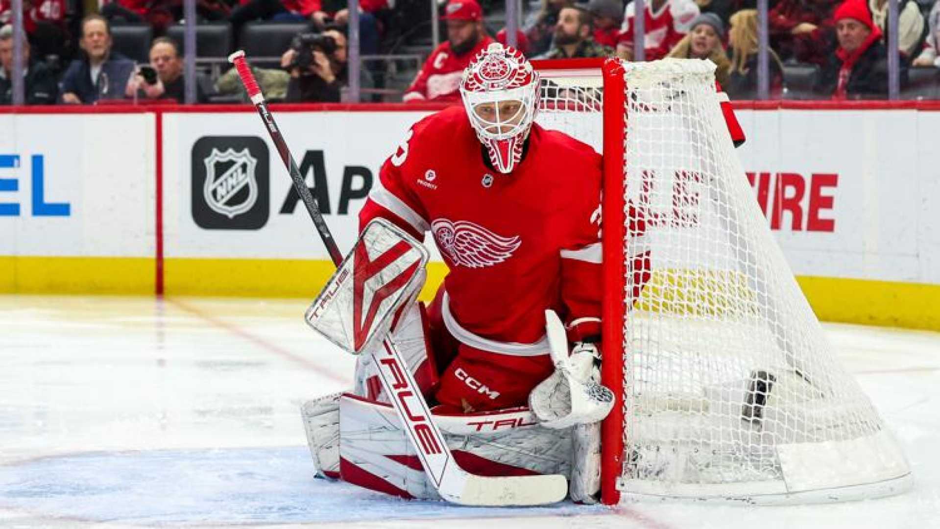 Nhl Goalie Ville Husso In Action