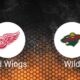 Nhl Red Wings Vs Wild Game Action